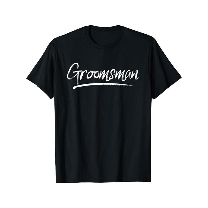 [Graphic Tees] Cotton  Groomsman Matching Bachelor Party Groomsmen Group T-Shirt 220G Pure Cotton Single-Sided Printed...