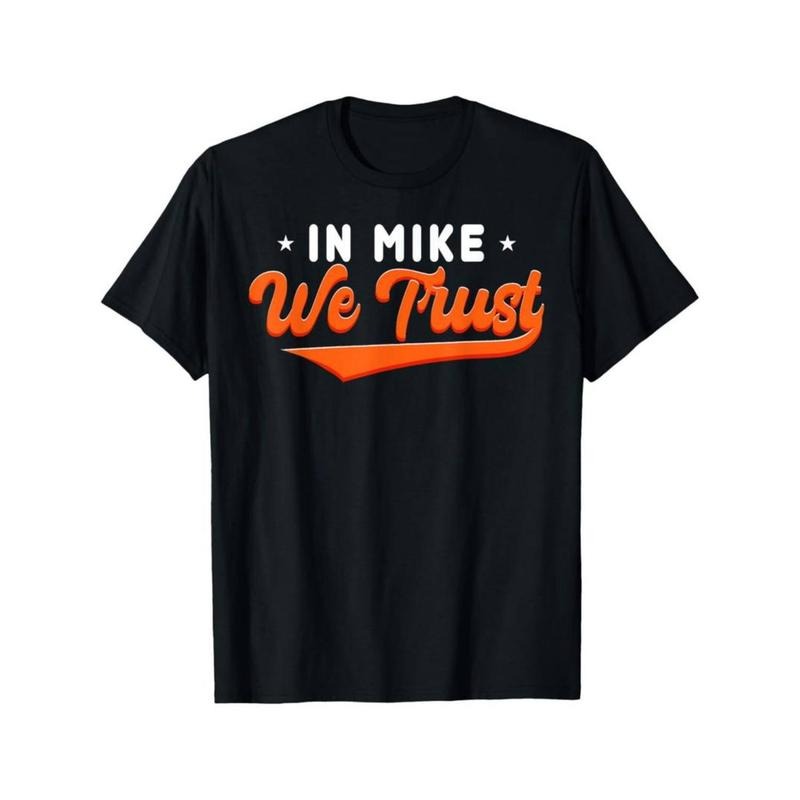 [Graphic Tees] Cotton  In Mike We Trust" Men'S Cotton T-Shirt