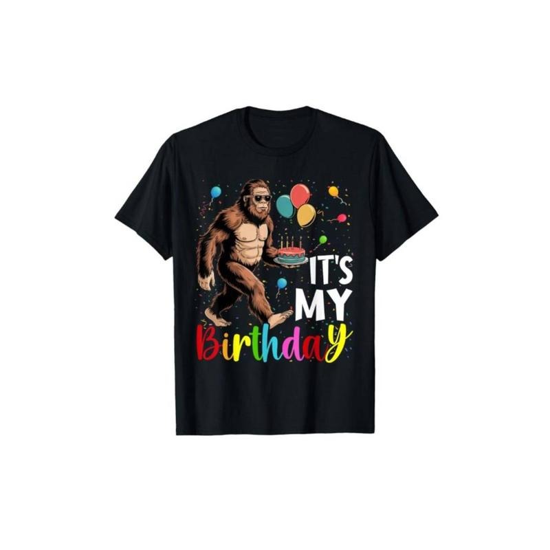 [Graphic Tees] Cotton  It's My Birthday Gorilla Men Party Celebration T-Shirt Hoodie, Sweatshirt | HypeDripTees.com