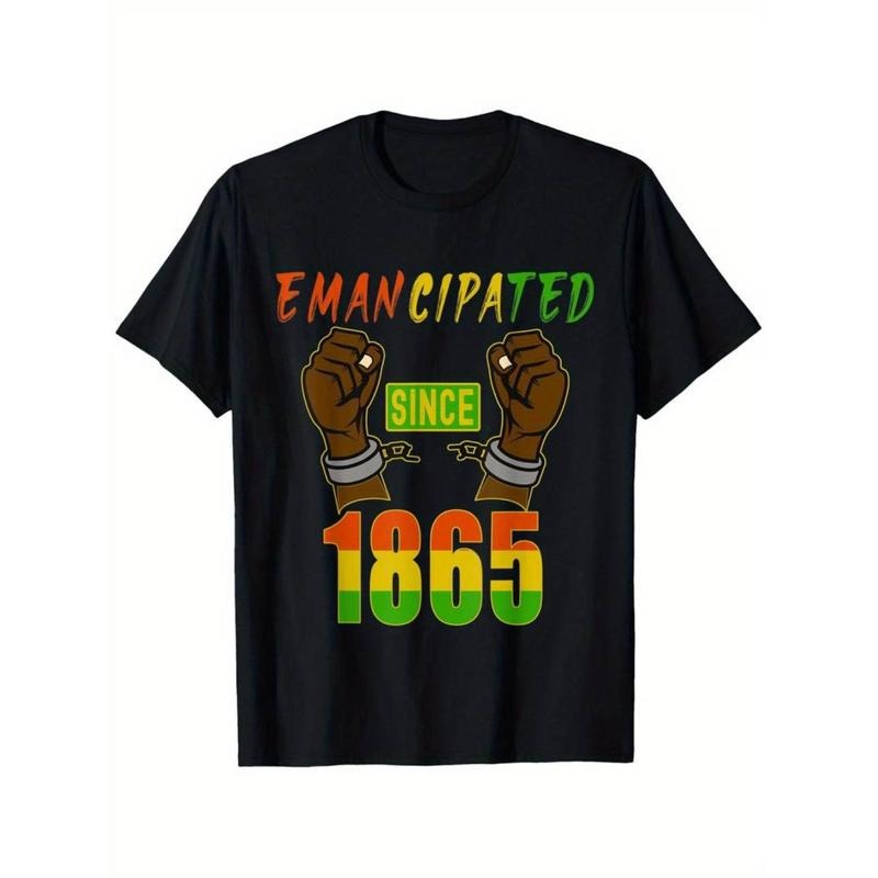 [Graphic Tees] Cotton [Juneteenth Cotton Tee] Juneteenth 1865 Emancipation Men's T-Shirt | 100% Cotton Hoodie, Sweatshirt