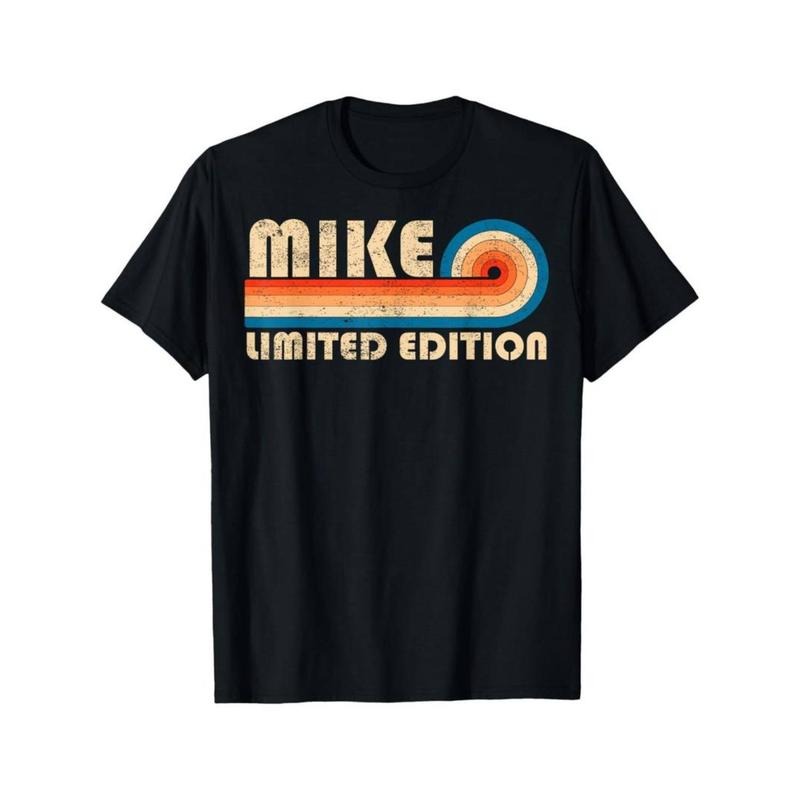 [Graphic Tees] Cotton  MIKE Vintage-Inspired Funny Birthday T-Shirt