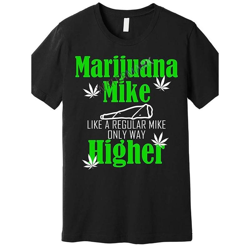 [Graphic Tees] Cotton  Medium Stretch 180gsm Cotton Graphic T-Shirt - Marijuana Mike Hoodie, Sweatshirt | HypeDripTees.com