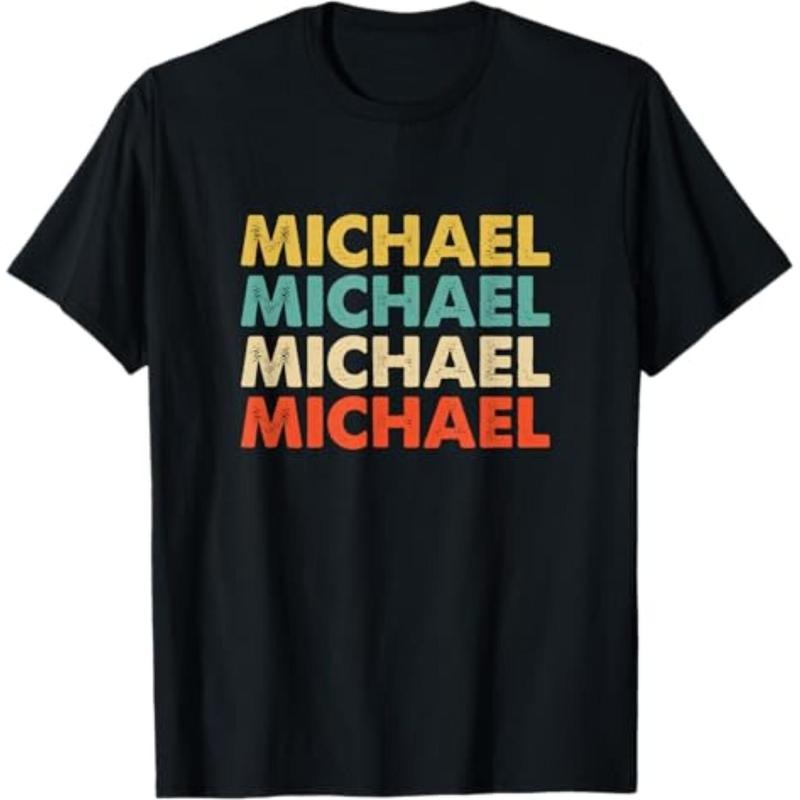 [Graphic Tees] Cotton  Michael Name T-Shirt Hoodie, Sweatshirt | HypeDripTees.com