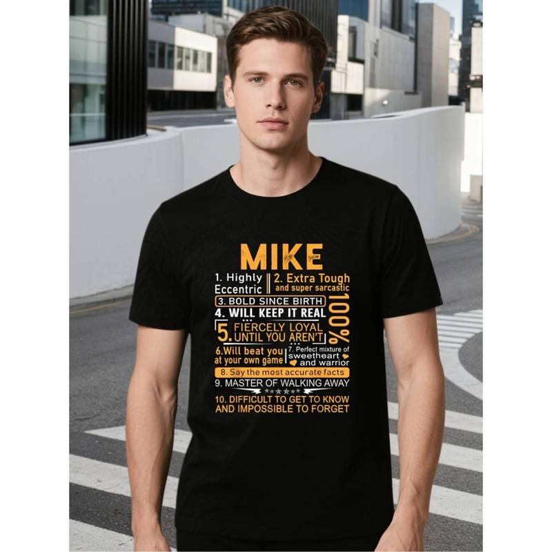 [Graphic Tees] Cotton  Mike Name Shirt Mike First Name T-Shirt, 100% Pure Cotton Mike T-Shirt for Men Hoodie, Sweatshirt