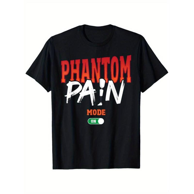 [Graphic Tees] Cotton  Phantom Pain Humorous amputation Pattern T-shirt