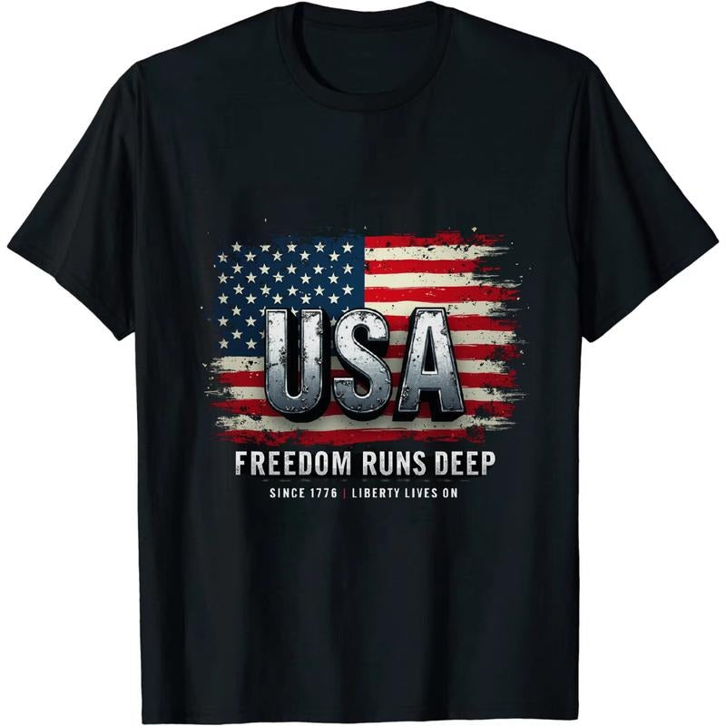 [Graphic Tees] Cotton Classy Independence Day USA T Shirt Inspired By American Symbols Hoodie, Sweatshirt | HypeDripTees.com