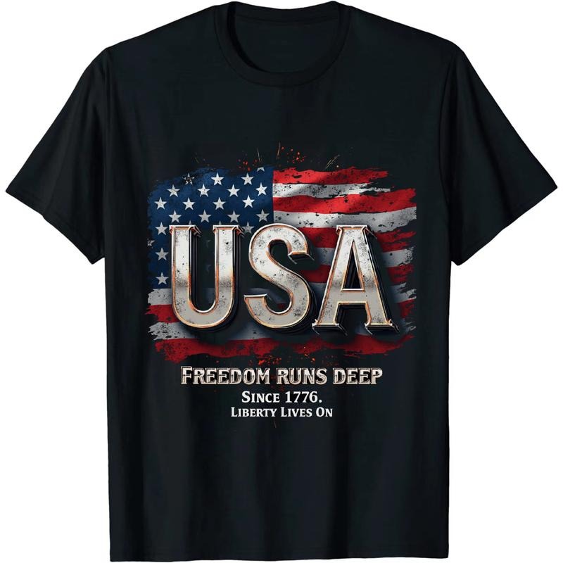 [Graphic Tees] Cotton Glamorous Independence Day USA T