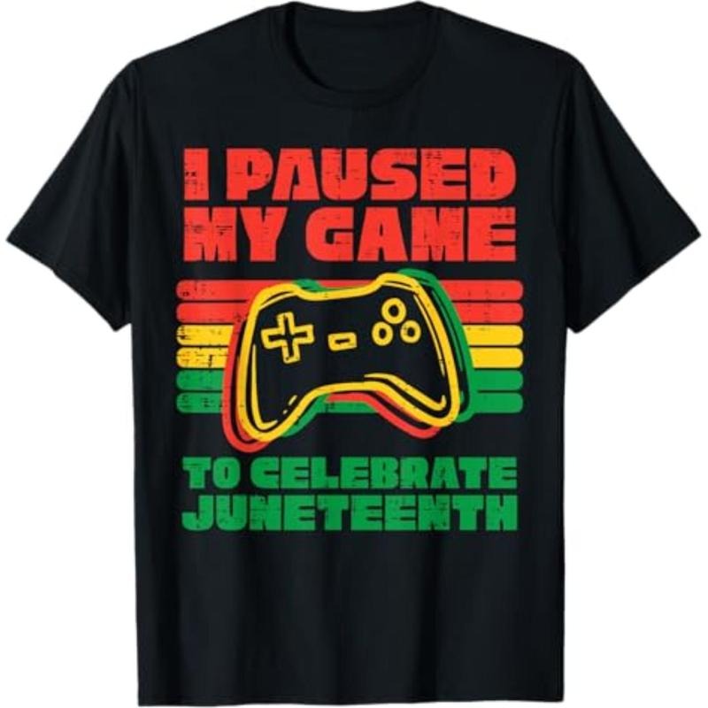 [Graphic Tees] Cotton I Paused My Game To Celebrate Juneteenth Black Kids Boys Men T-Shirt Hoodie, Sweatshirt