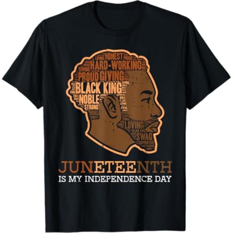 [Graphic Tees] Cotton Juneteenth Black King Independence Day Melanin Dad Men Teens T-Shirt Hoodie, Sweatshirt