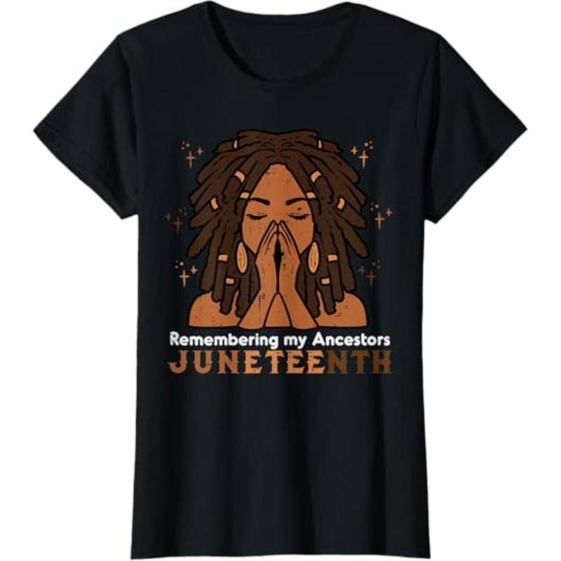 [Graphic Tees] Cotton Juneteenth Black Woman Remembering Ancestors Women Girls Kid T-Shirt Hoodie, Sweatshirt