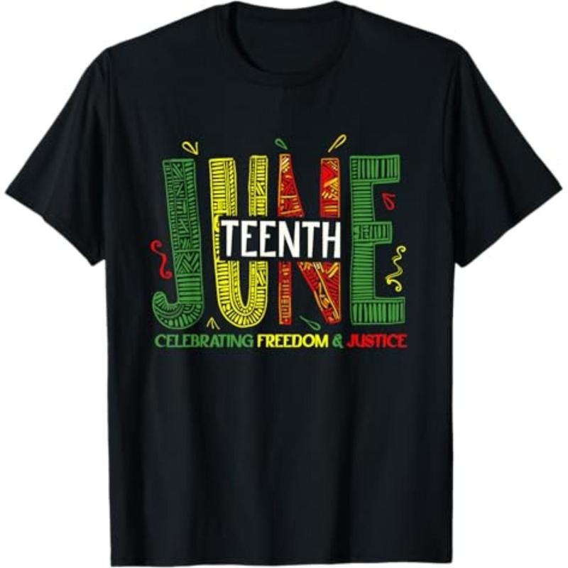 [Graphic Tees] Cotton Juneteenth Celebrating Black Freedom & Justice, Women, Men T-Shirt Hoodie, Sweatshirt