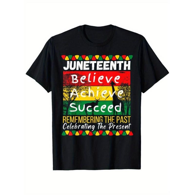 [Graphic Tees] Cotton Juneteenth Celebration T-Shirt