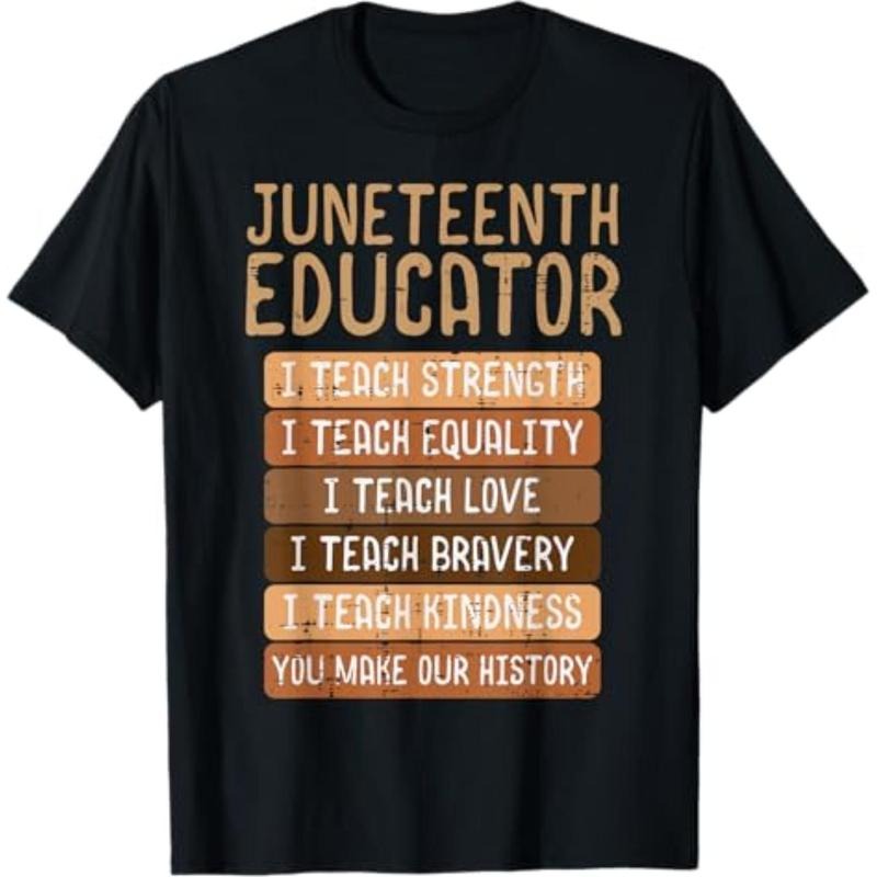 [Graphic Tees] Cotton Juneteenth Educator Teach Strength Melanin Teacher Men Women T-Shirt Hoodie, Sweatshirt