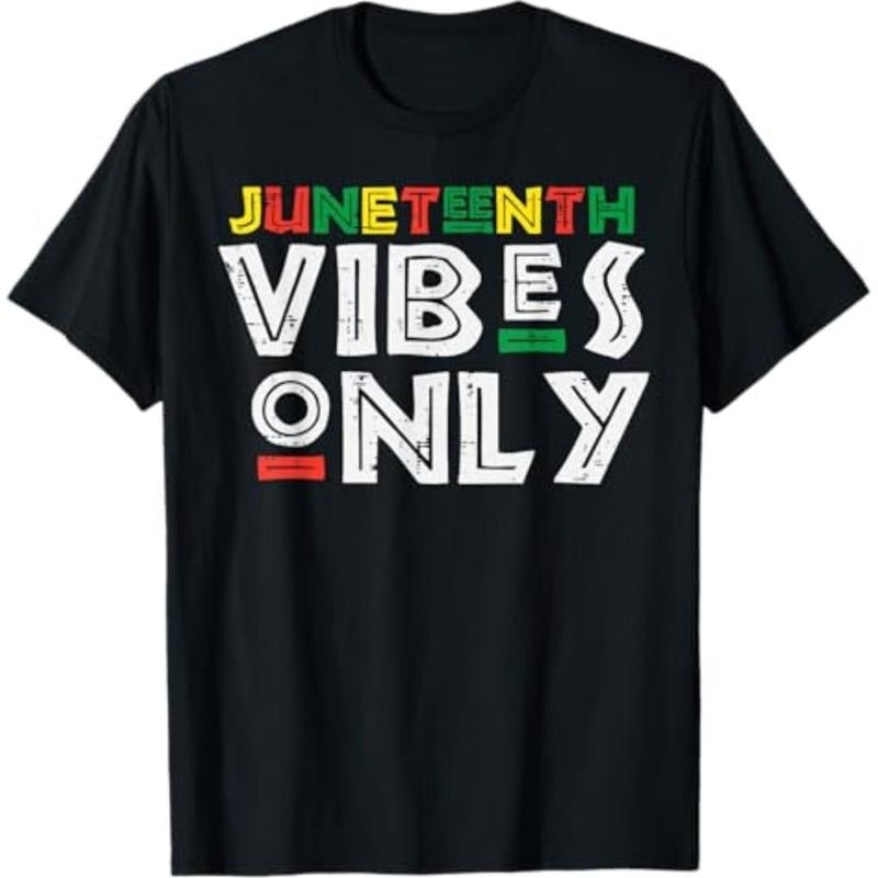[Graphic Tees] Cotton Juneteenth Vibes Only 1865 Black Pride African Men Women Kid T-Shirt Hoodie, Sweatshirt