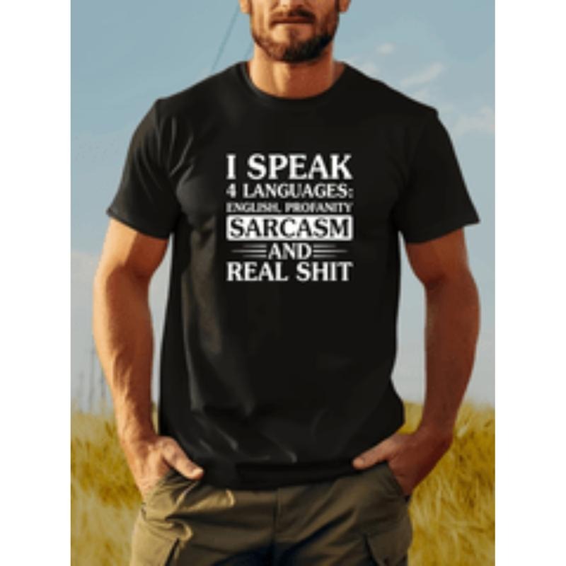 [Graphic Tees] Cotton american 220g heavy cotton short sleeve t shirt mens summer casual crewneck men creative letter...