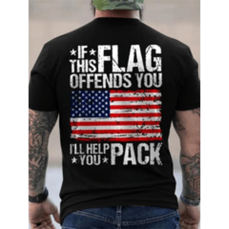 [Graphic Tees] Cotton cotton mens creative top casual short sleeve crew neck t shirt mens clothing for summer outdoor...