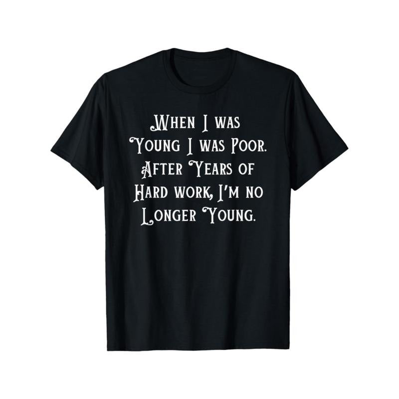 [Graphic Tees] Cotton ewh   i was   funny   old people t shirt black -1 Hoodie, Sweatshirt | HypeDripTees.com