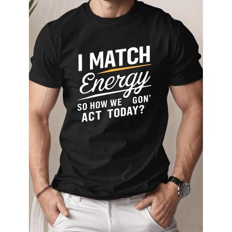 [Graphic Tees] Cotton i match energy pure cotton mens tshirt fit 1 pc 100 cotton t shirt black -1 Hoodie, Sweatshirt