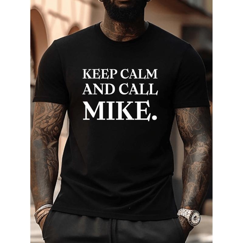 [Graphic Tees] Cotton mens summer t shirt calm   graphic print short sleeve t shirt fashion casual top suitable for daily...