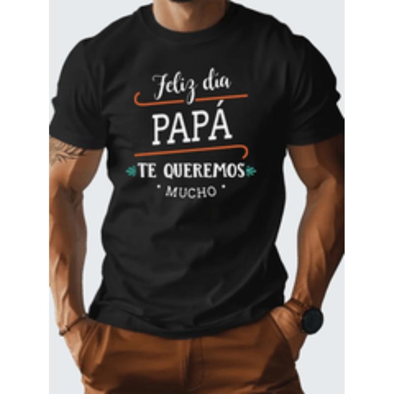 [Graphic Tees] Cotton papa print mens   graphic design t shirt casual   for summer mens clothing   for daily activities...