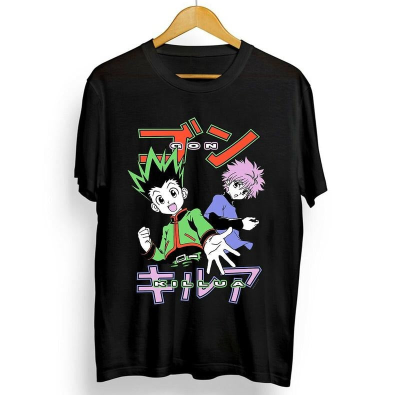 Graphic teeKillua shirtKurapika animeHunter x Hunter Killua Gon New Tshirt All Size Colors Hoodie, Sweatshirt