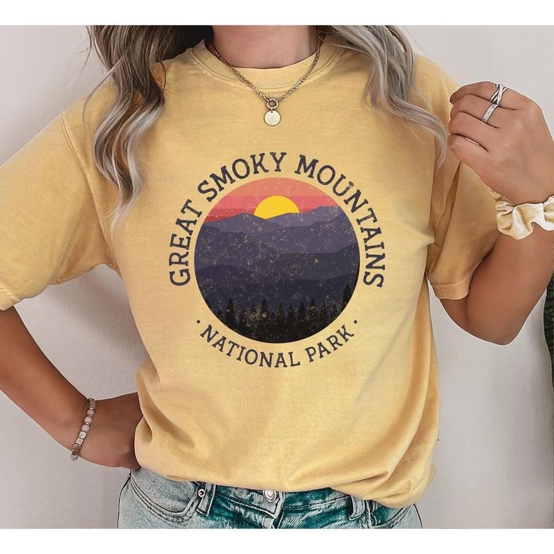 Great Smoky Mountains National Park Comfort Colors Tshirt Hoodie, Sweatshirt | HypeDripTees.com