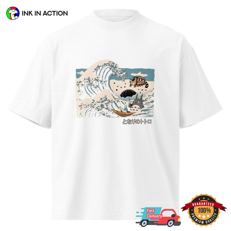 Great Wave My Neighbor Totoro Shirt