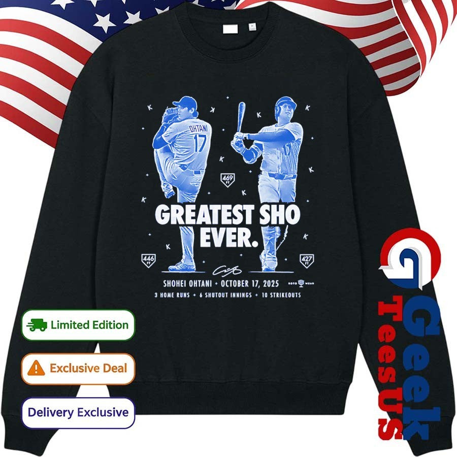 Greatest Sho Ever Shohei Ohtani Los Angeles Dodgers baseball shirt