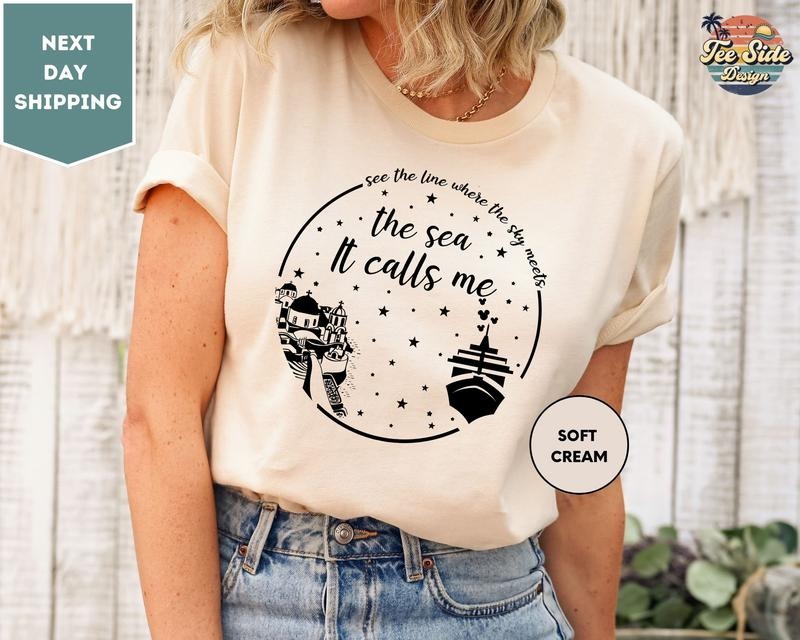 Greek Dome The Sea It Calls Me T-Shirt, Cruise Shirt Hoodie, Sweatshirt | HypeDripTees.com