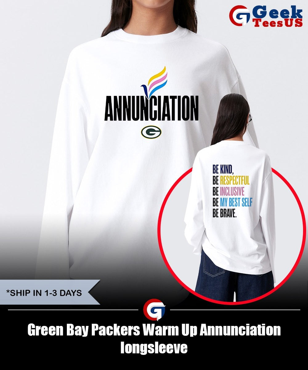 Green Bay Packers Warm Up Annunciation shirt