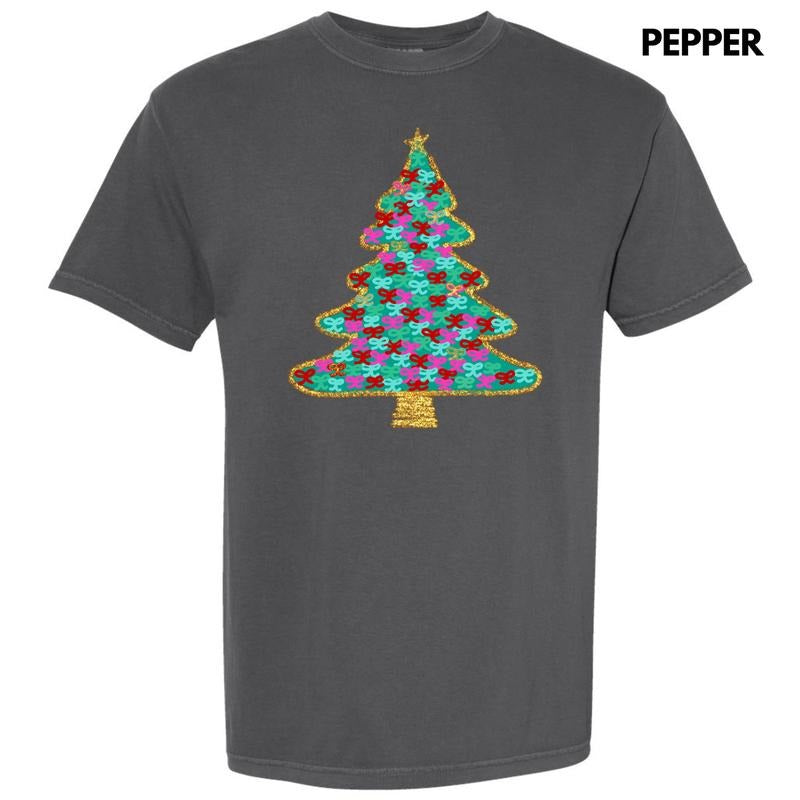 Green Bushel Of Bows Christmas Tree Comfort Colors T-Shirt 'NLB' Hoodie, Sweatshirt | HypeDripTees.com