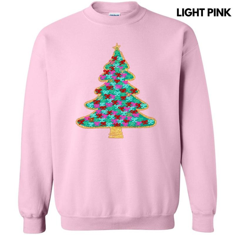Green Bushel Of Bows Christmas Tree Sweatshirt 'NLB' T-Shirts, Hoodie | HypeDripTees.com