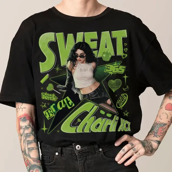 Green Charlii 360 Tee Party Girl Music Shirt Cotton Fabric Hoodie, Sweatshirt | HypeDripTees.com