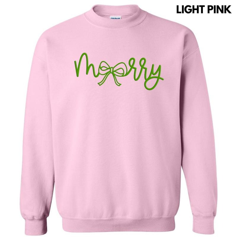 Green Merry Bow PUFF Sweatshirt T-Shirts, Hoodie | HypeDripTees.com