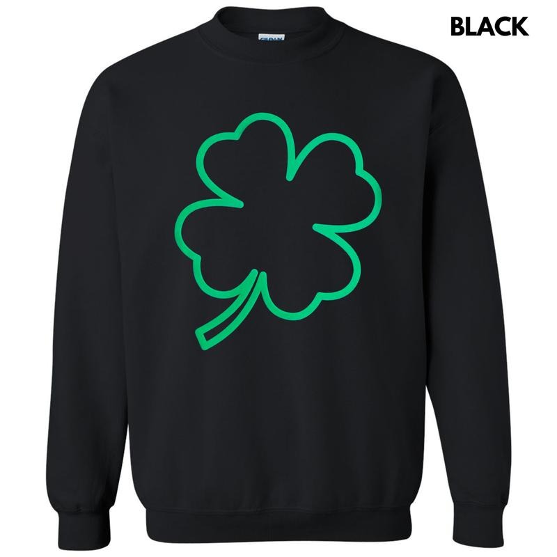 Green Puff Shamrock Sweatshirt T-Shirts, Hoodie | HypeDripTees.com