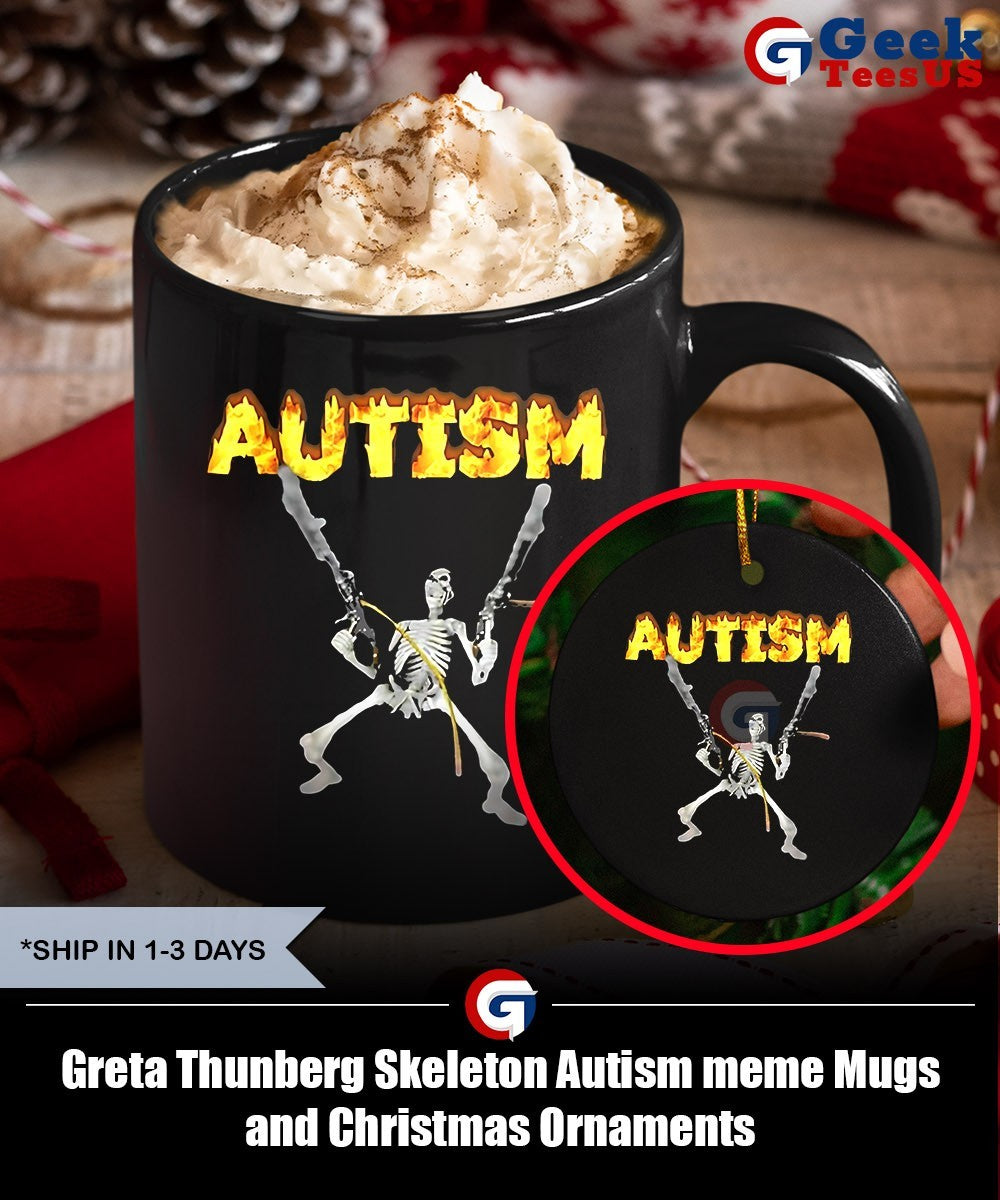 Greta Thunberg Skeleton Autism meme shirt