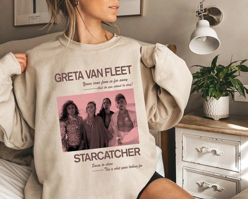 Greta Van Fleet Tour Dates Sweatshirt, Rock Band Fan Edition T-Shirts, Hoodie | HypeDripTees.com
