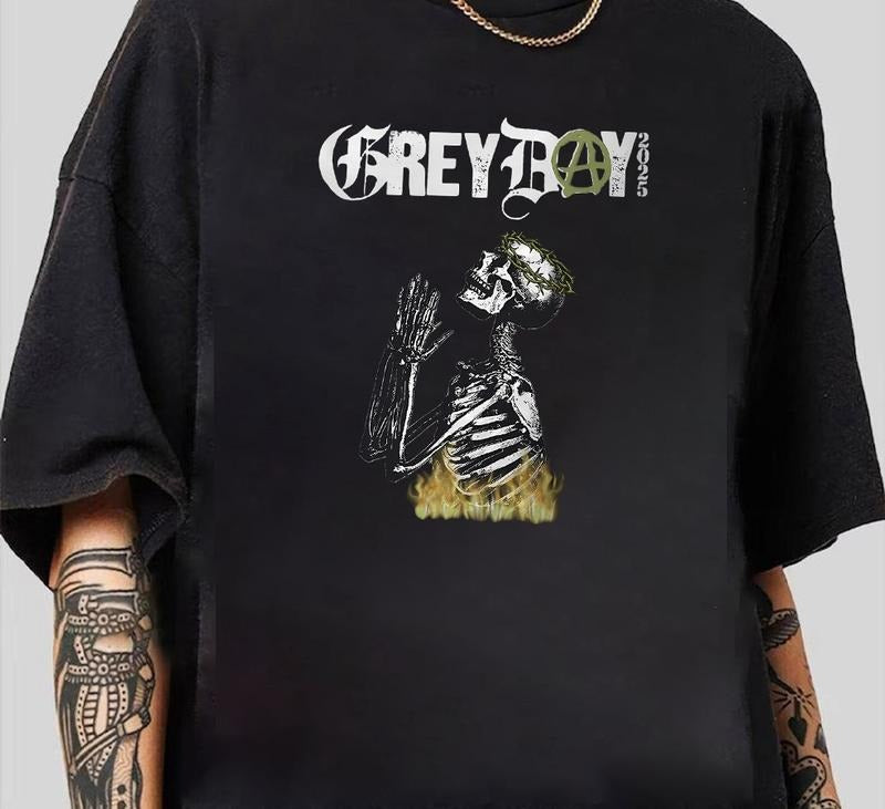 Grey Day Tour 2025  $uuicideboys Album T-Shirt Unique T-Shirt Gift for Her Hoodie, Sweatshirt | HypeDripTees.com