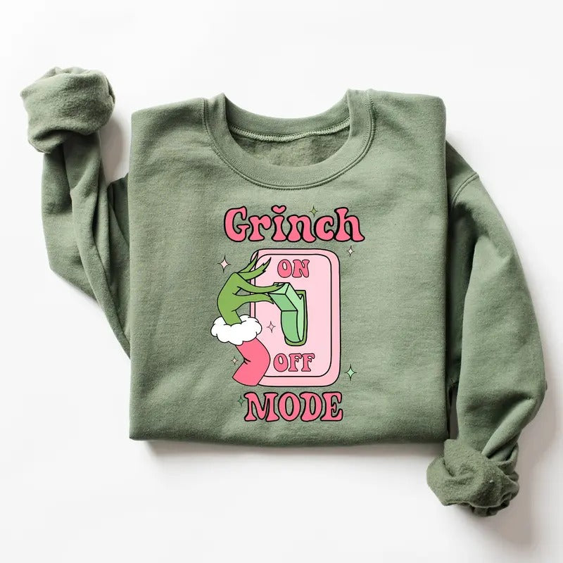 Grich Hand Sweater, Grin Mode On Shirt, Movie Christmas Hoodie, That's It I'm not Going, Merry Grinmas, Gift for...