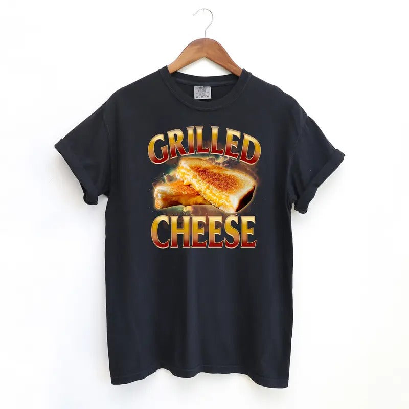 Grilled Cheese Funny Shirt Bootleg Y2k Vintage Comfort Colors Shirt T-Shirts, Hoodie, Sweatshirt