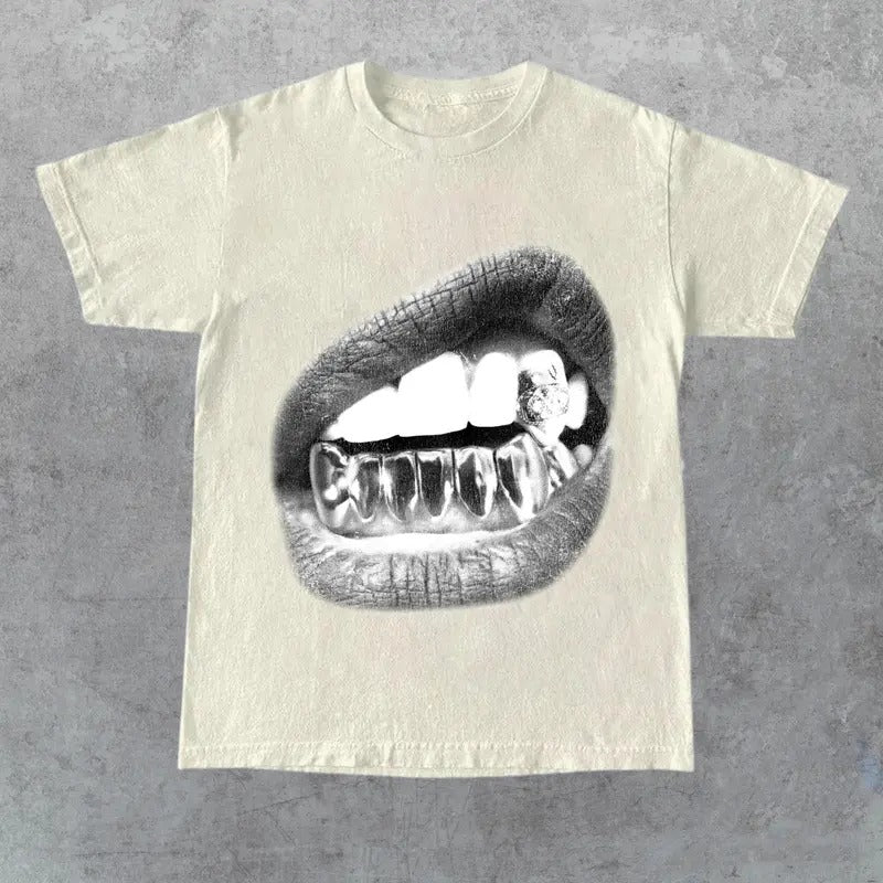 Grillz T-Shirt, Graphic Tee For Men, Graphic Tee Outfits, Streetwear Tee, Full Colors Hoodie, Sweatshirt | HypeDripTees.com