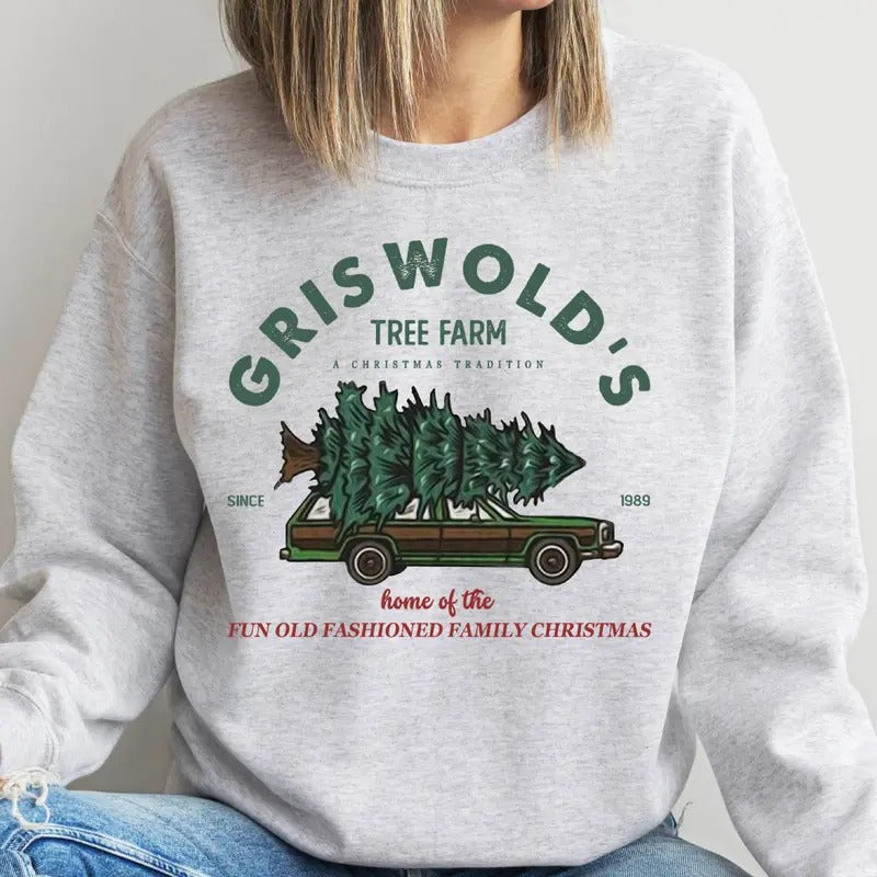 Griswold Christmas Sweatshirt, Christmas Sweatshirt T-Shirts, Hoodie | HypeDripTees.com