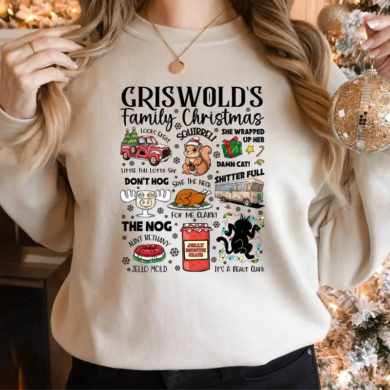 Griswold Family Christmas Shirt, Christmas Sweatshirt, National Lampoons, Christmas Gift, Christmas Movie Sweatshirt,...