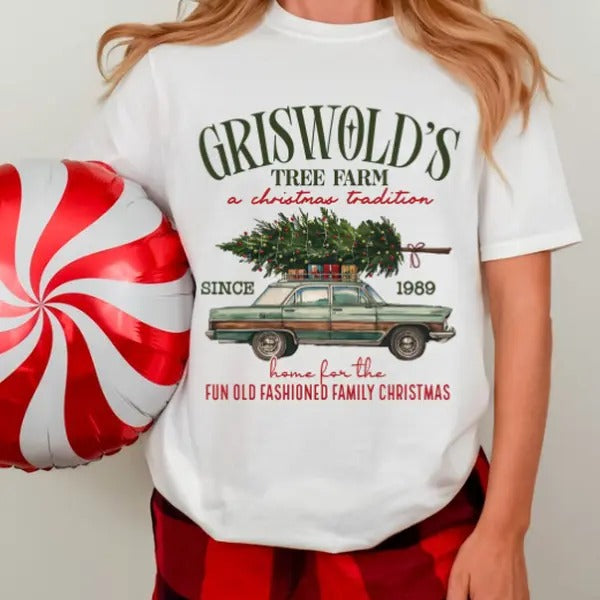 Griswold's Tree Farm Fun Old Fashioned Family Christmas Unisex Softstyle T-shirt Hoodie, Sweatshirt | HypeDripTees.com