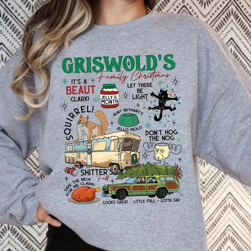 Griswolds Family Christmas Movie Sweatshirt, Hoodie, Christmas Sweatshirt, Christmas Gift For Family T-Shirts