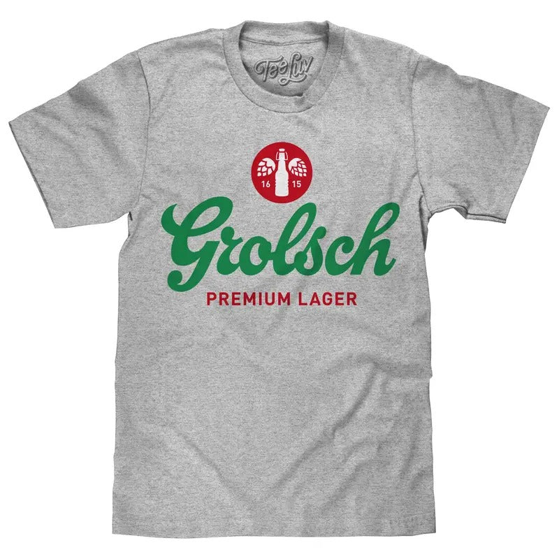 Grolsch Premium Lager Logo T-Shirt - Gray Hoodie, Sweatshirt | HypeDripTees.com