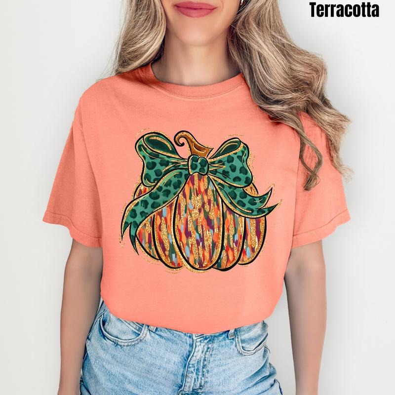 Groovy Brushstroke Pumpkin Comfort Colors T-Shirt 'NLB' Hoodie, Sweatshirt | HypeDripTees.com