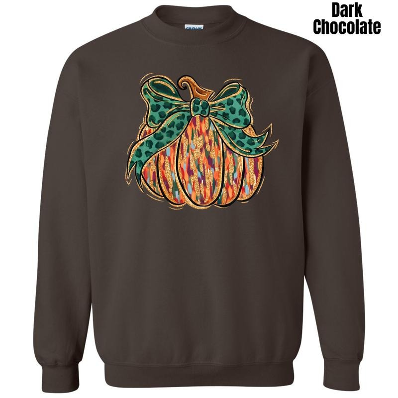 Groovy Brushstroke Pumpkin Sweatshirt 'NLB' T-Shirts, Hoodie | HypeDripTees.com
