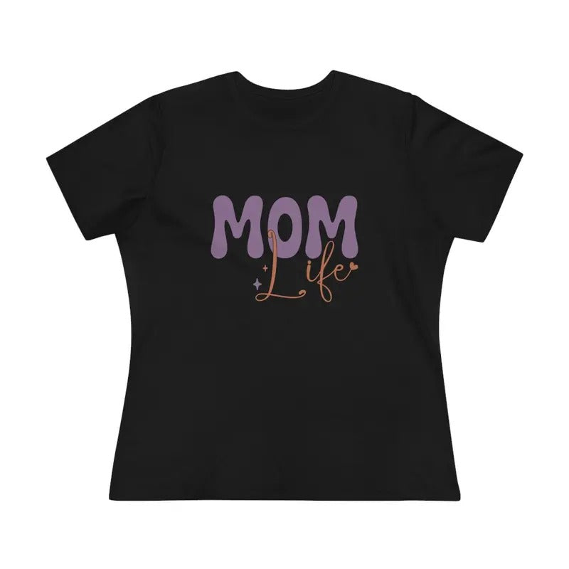Groovy Mom Life Women's Casual T-Shirt Top - Short Sleeve Crewneck Tee Hoodie, Sweatshirt | HypeDripTees.com
