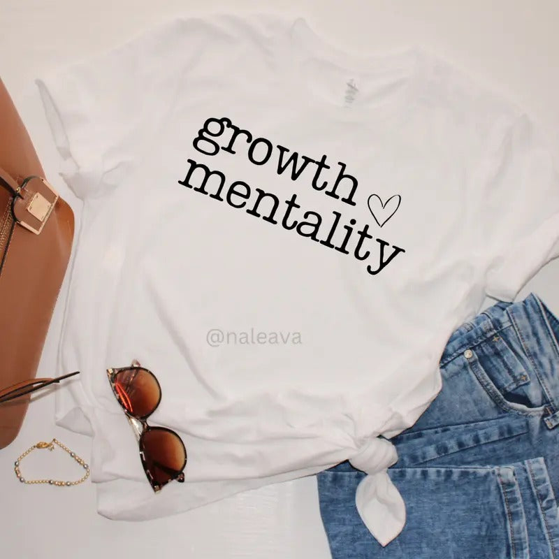 Growth Mentality DTF Transfer ONLY -This is NOT a T Shirt Hoodie, Sweatshirt | HypeDripTees.com